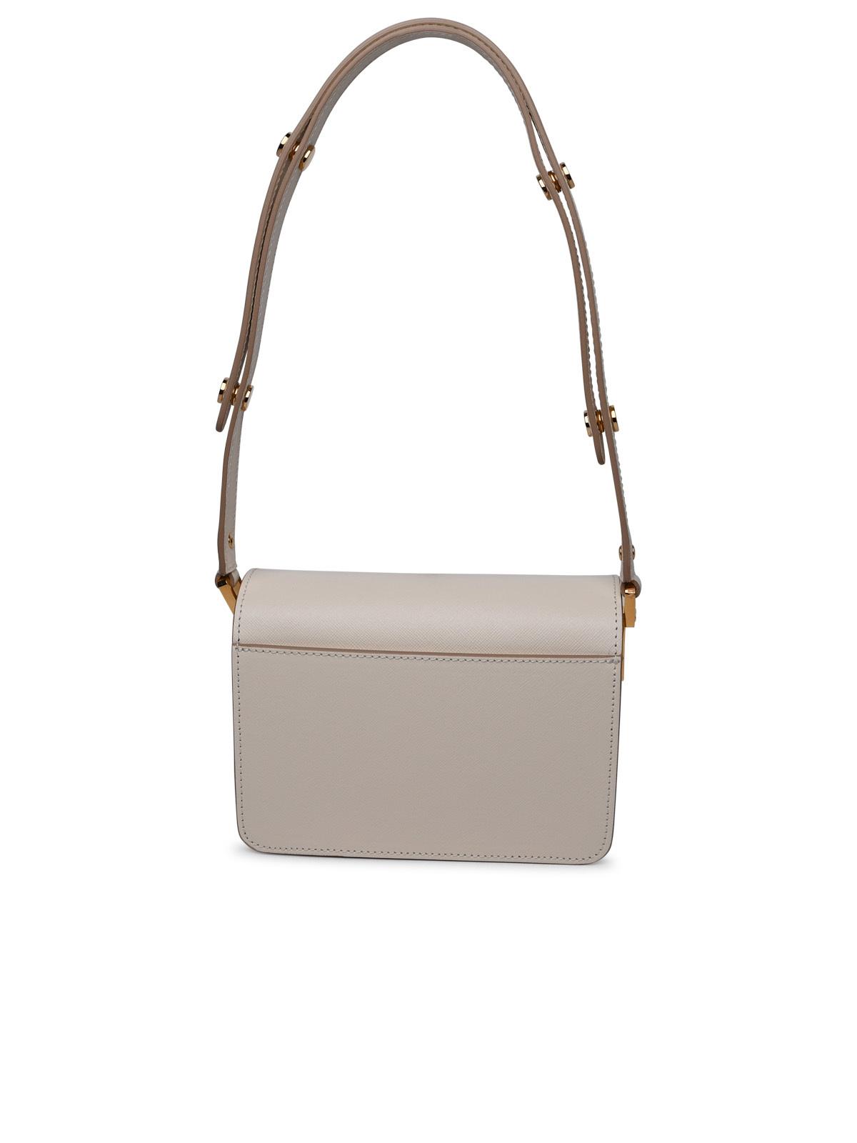 Marni Ivory Leather Bag Woman
