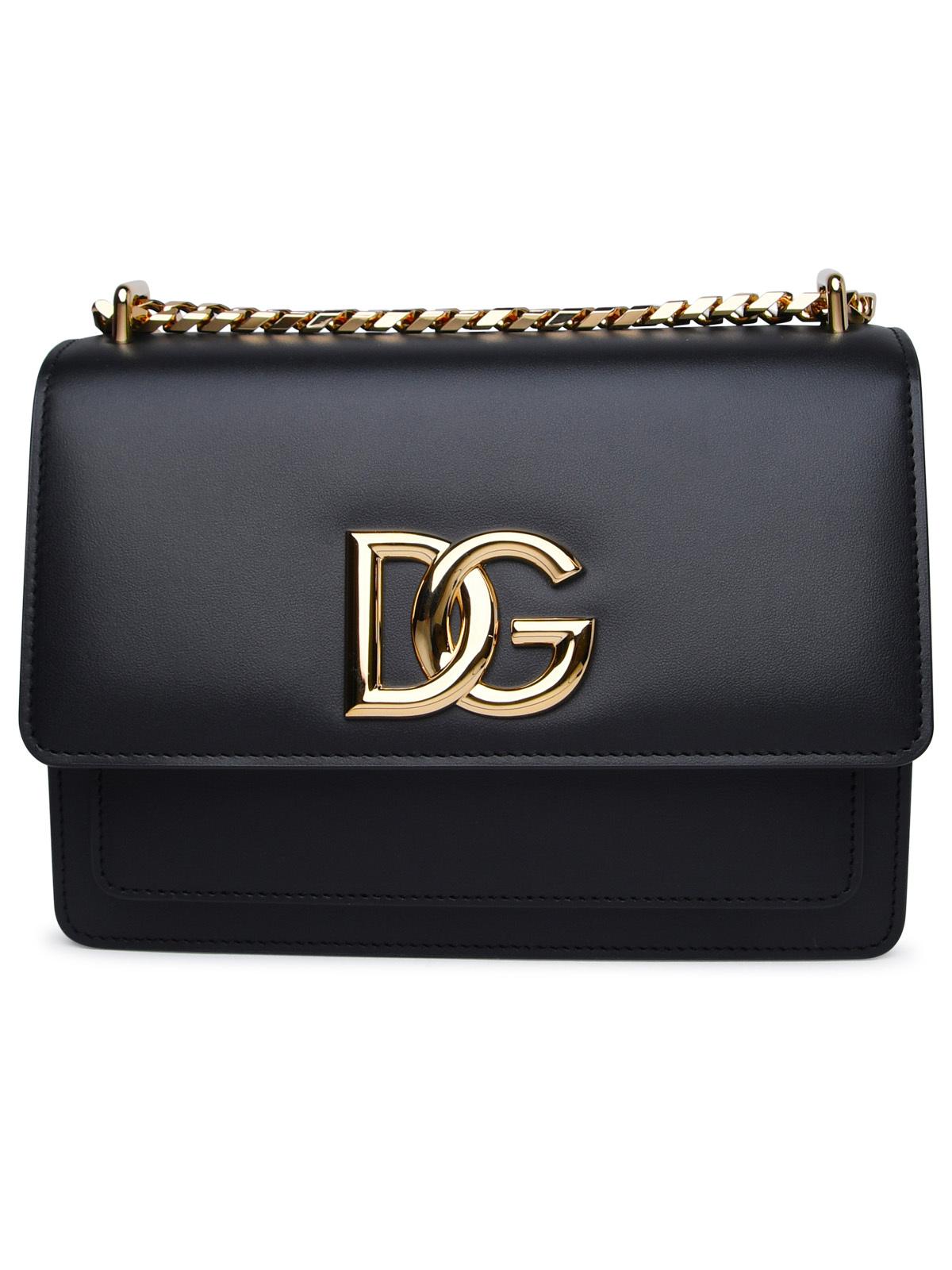 Dolce & Gabbana Black Leather Bag Woman