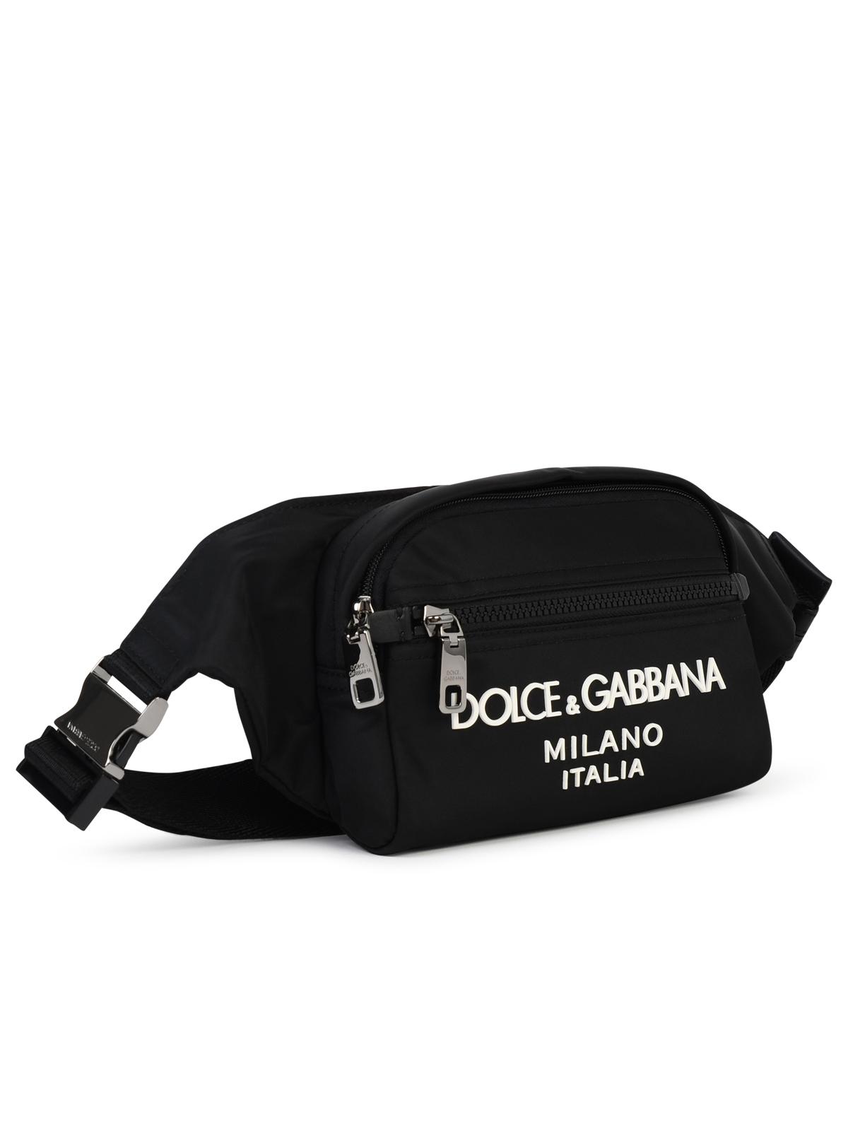 Dolce & Gabbana Small Black Nylon Fanny Pack Man