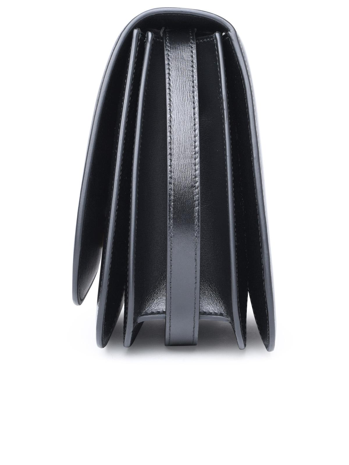 Salvatore Ferragamo 'Fiamma' Small Black Dappled Calf Leather Bag Woman