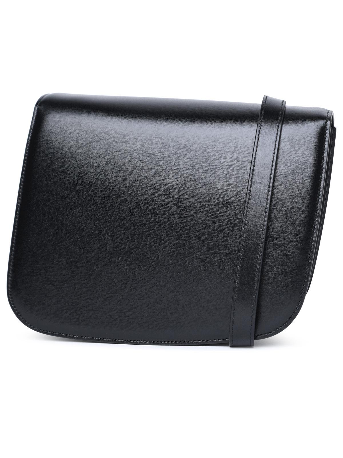Salvatore Ferragamo 'Fiamma' Small Black Dappled Calf Leather Bag Woman