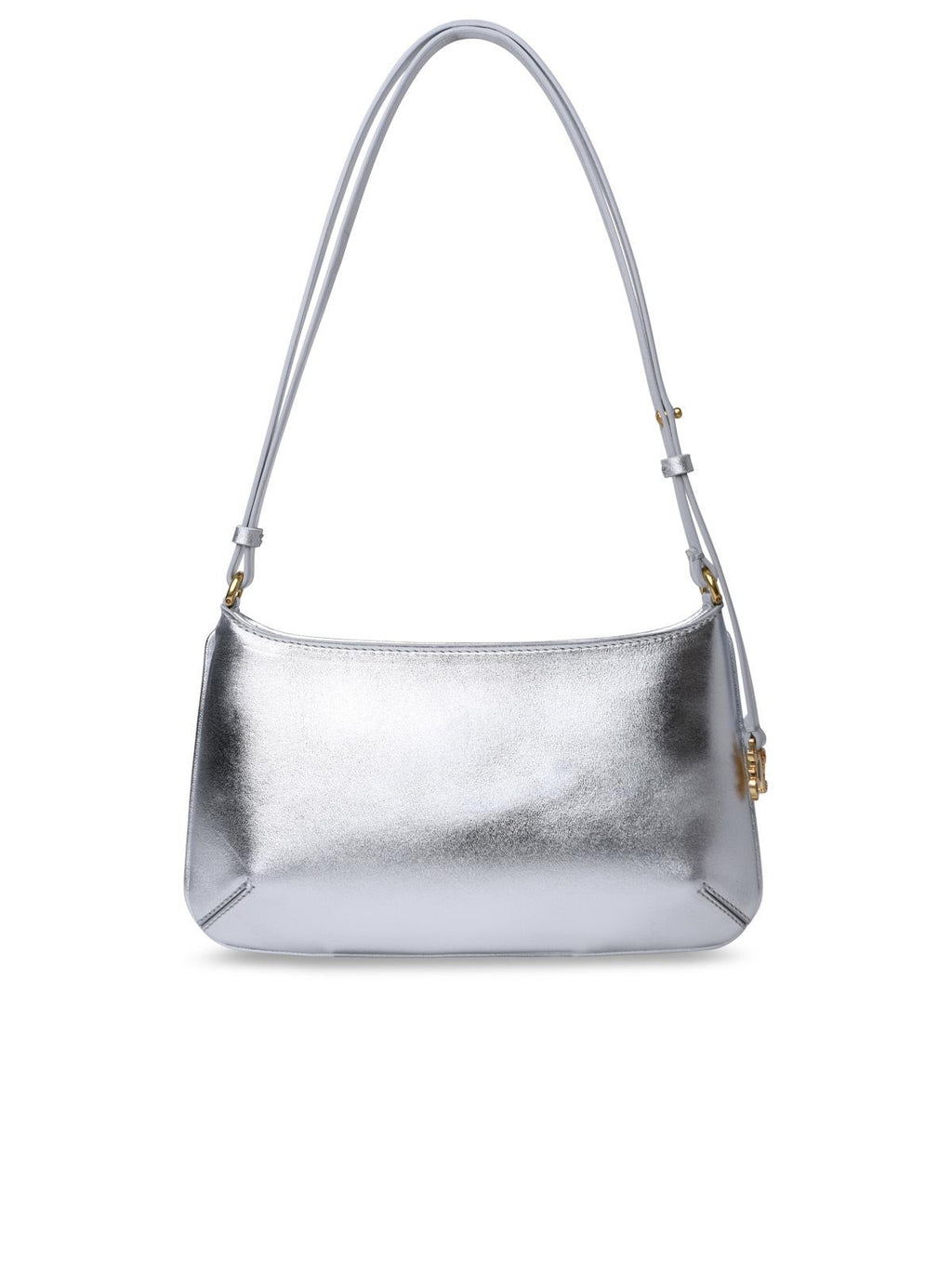 Palm Angels 'Giorgina' Silver Leather Bag Woman