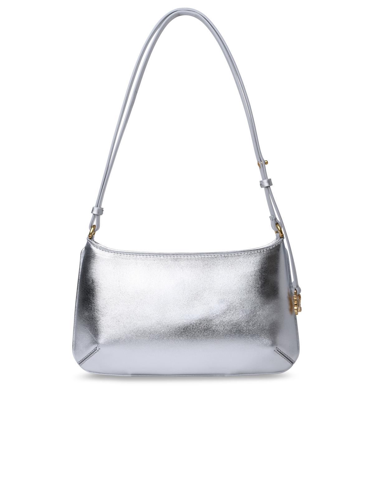 Palm Angels 'Giorgina' Silver Leather Bag Woman