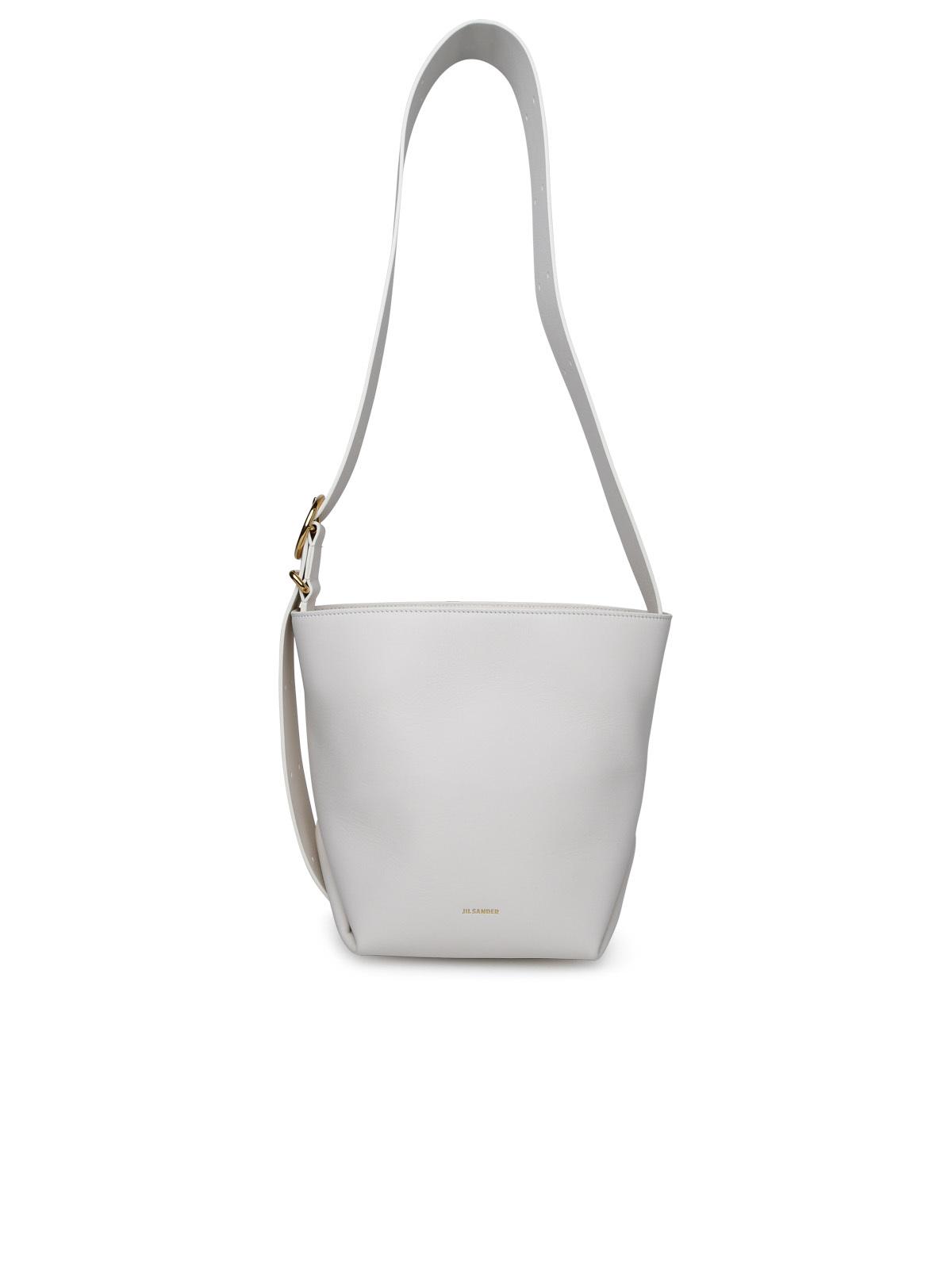 Jil Sander White Leather Bag Woman