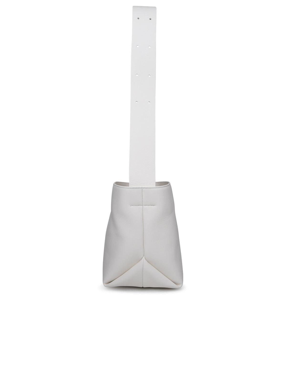 Jil Sander White Leather Bag Woman