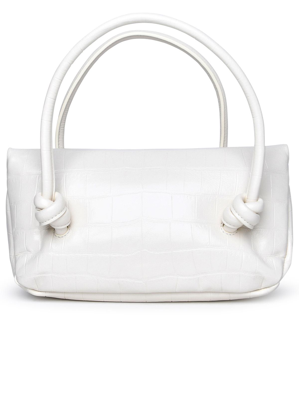 Jil Sander White Leather Bag Woman
