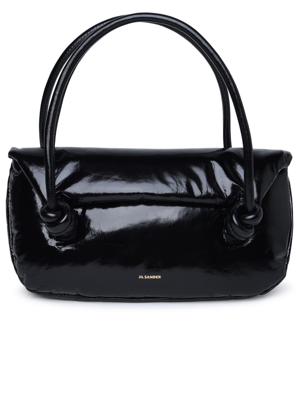 Jil Sander Black Leather Bag Woman