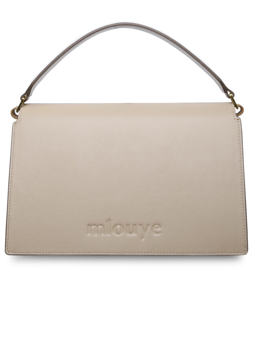 Mlouye 'Naomi' Milky Cowhide Bag Woman