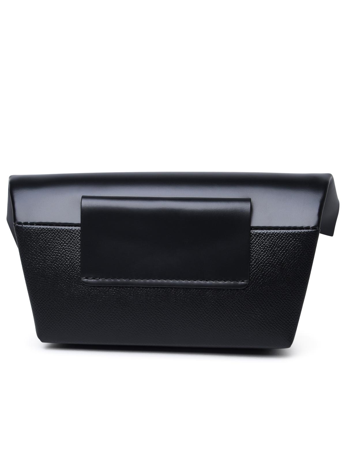 Maison Margiela Black Leather Bag Woman
