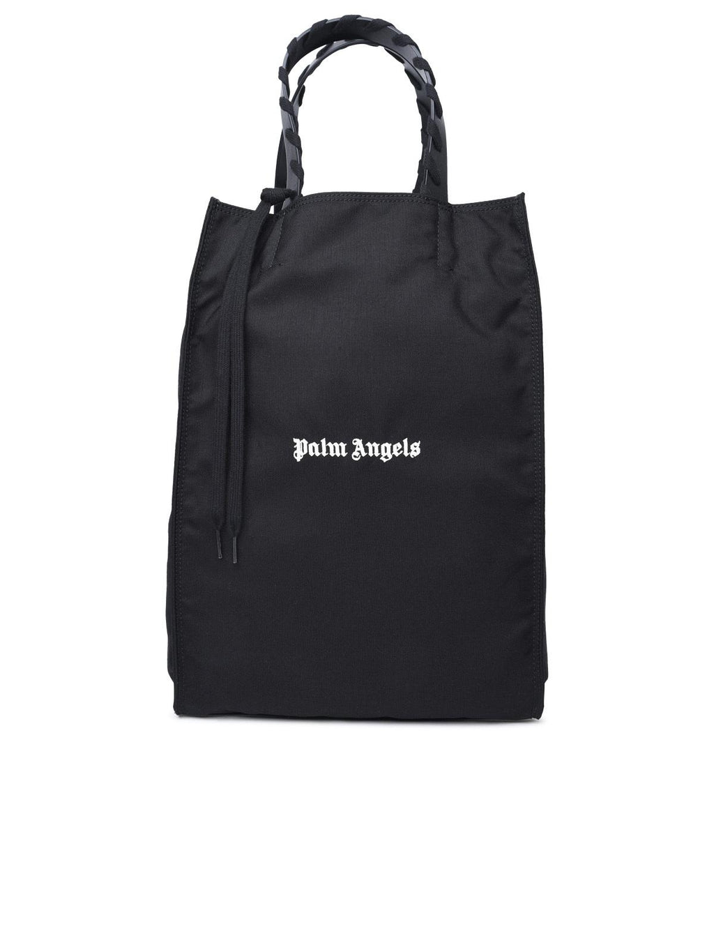 Palm Angels Black Cotton Tote Bag Man