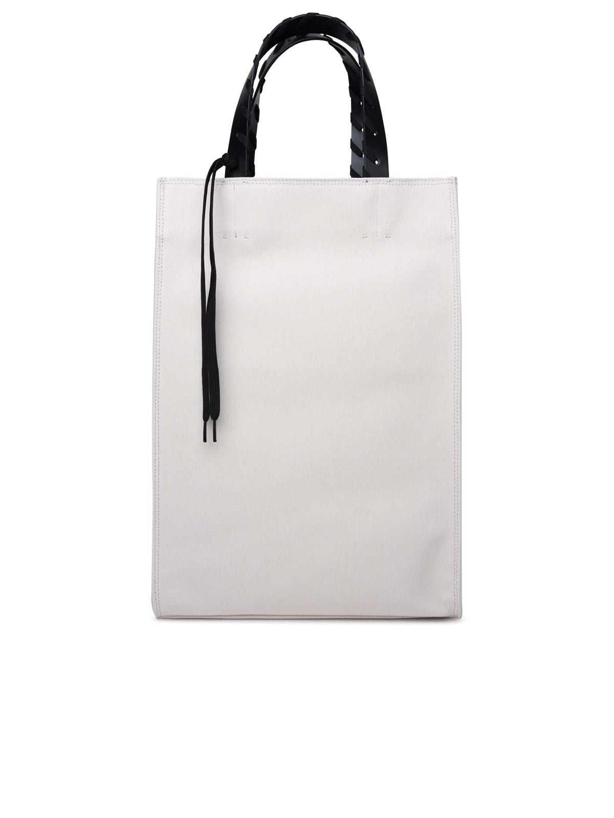Palm Angels Ivory Cotton Tote Bag Man