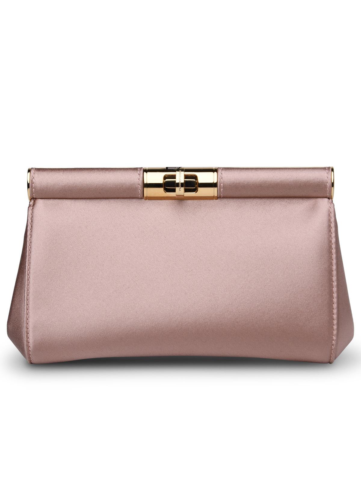 Dolce & Gabbana Nude Silk Blend Bag Woman
