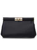 Dolce & Gabbana Black Silk Blend Bag Woman