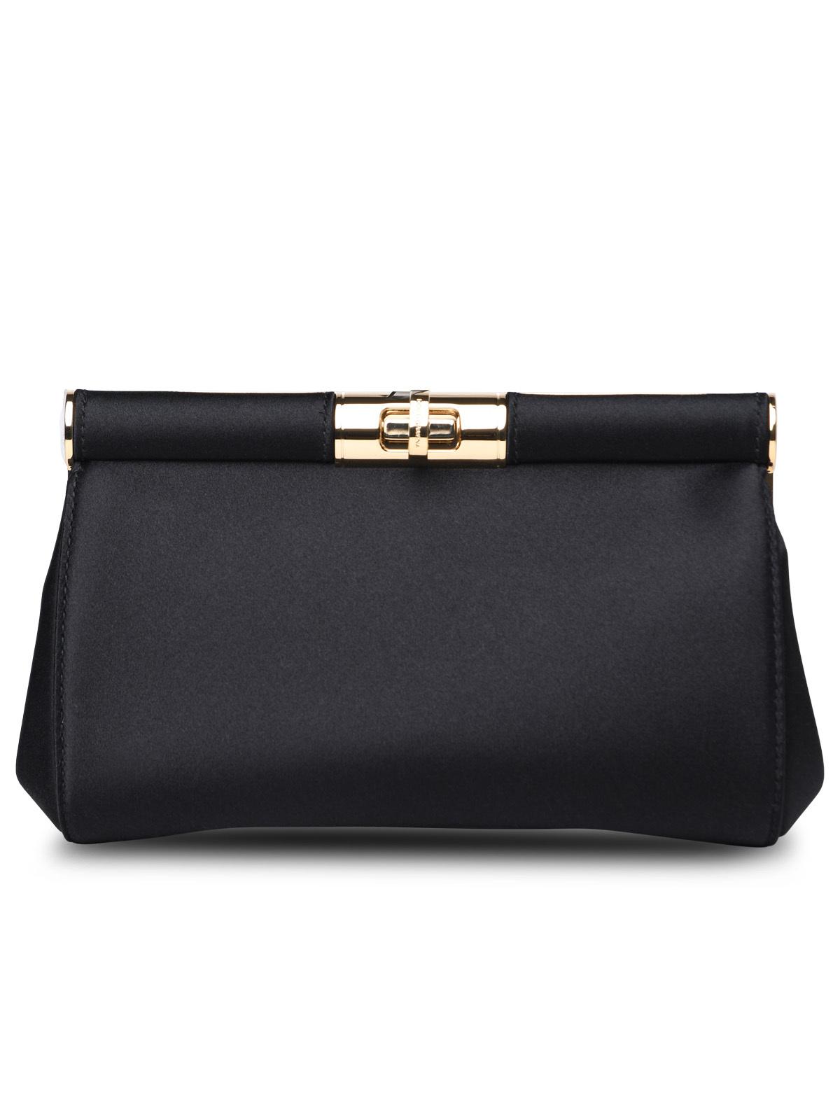 Dolce & Gabbana Black Silk Blend Bag Woman