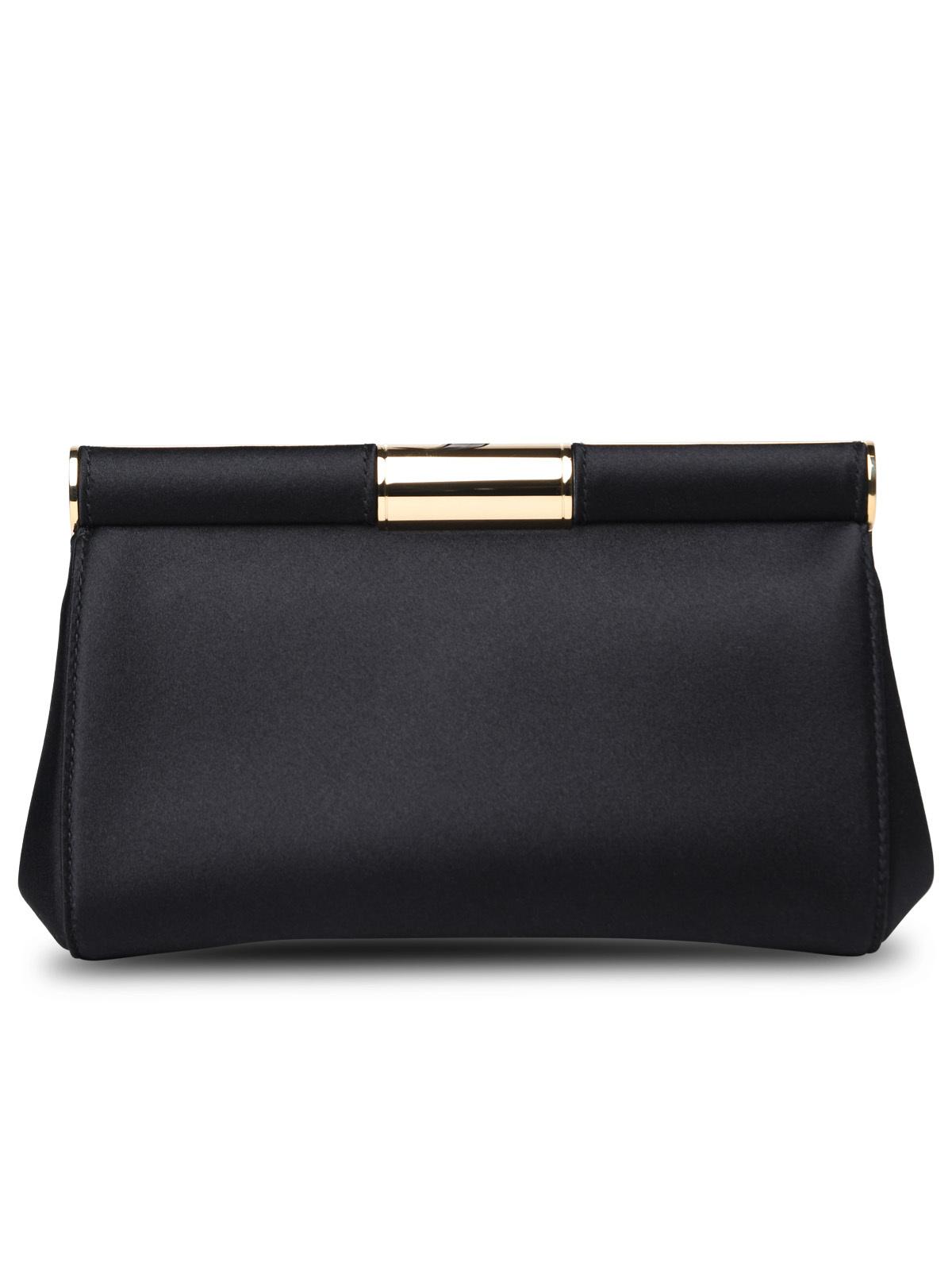 Dolce & Gabbana Black Silk Blend Bag Woman