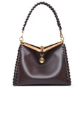 Etro 'Vela' Small Brown Leather Bag Woman
