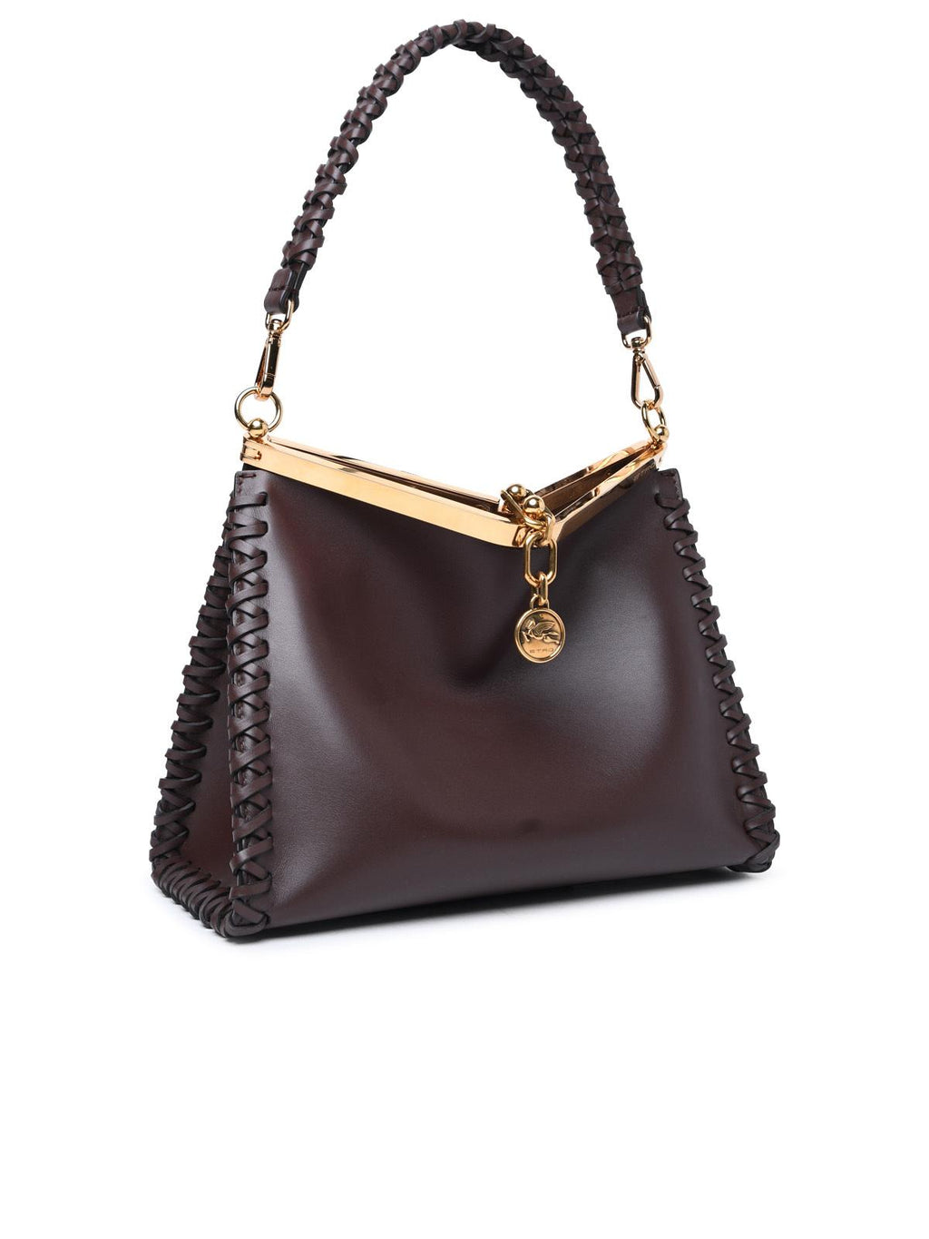 Etro 'Vela' Small Brown Leather Bag Woman