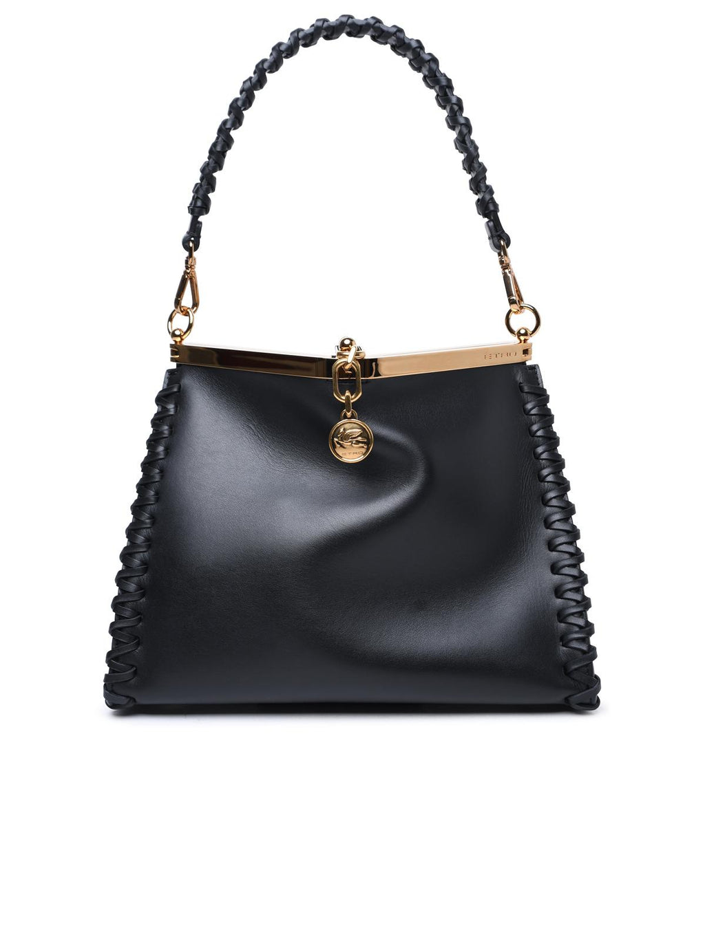 Etro Small 'Vela' Black Leather Bag Woman