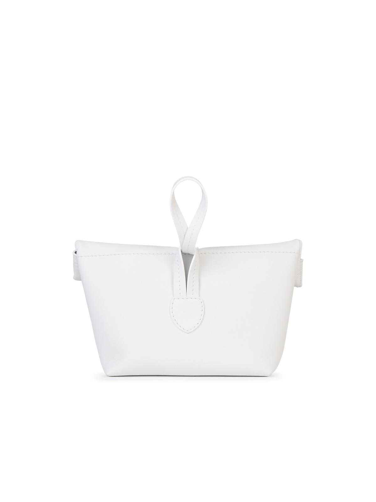 Maison Margiela White Leather Clutch Woman