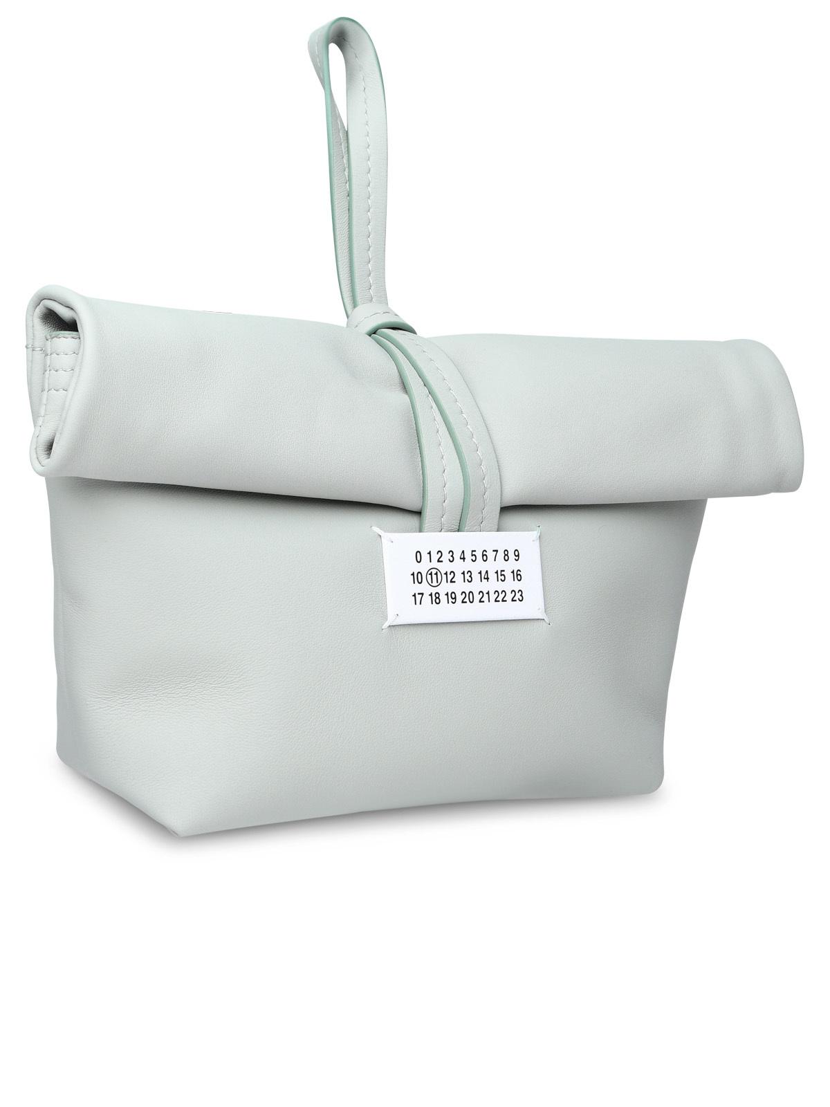 Maison Margiela Green Anise Leather Clutch Woman