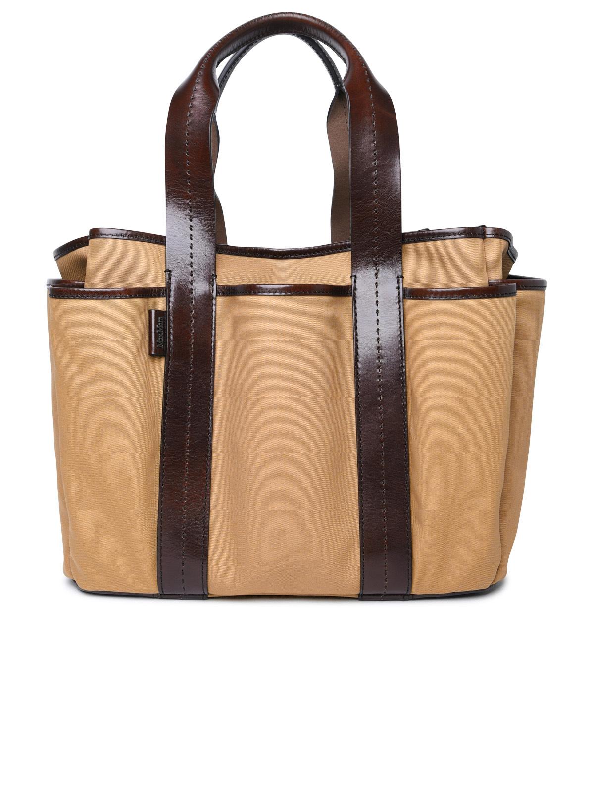 Max Mara 'Giardiniera' Brown Cotton Bag Woman