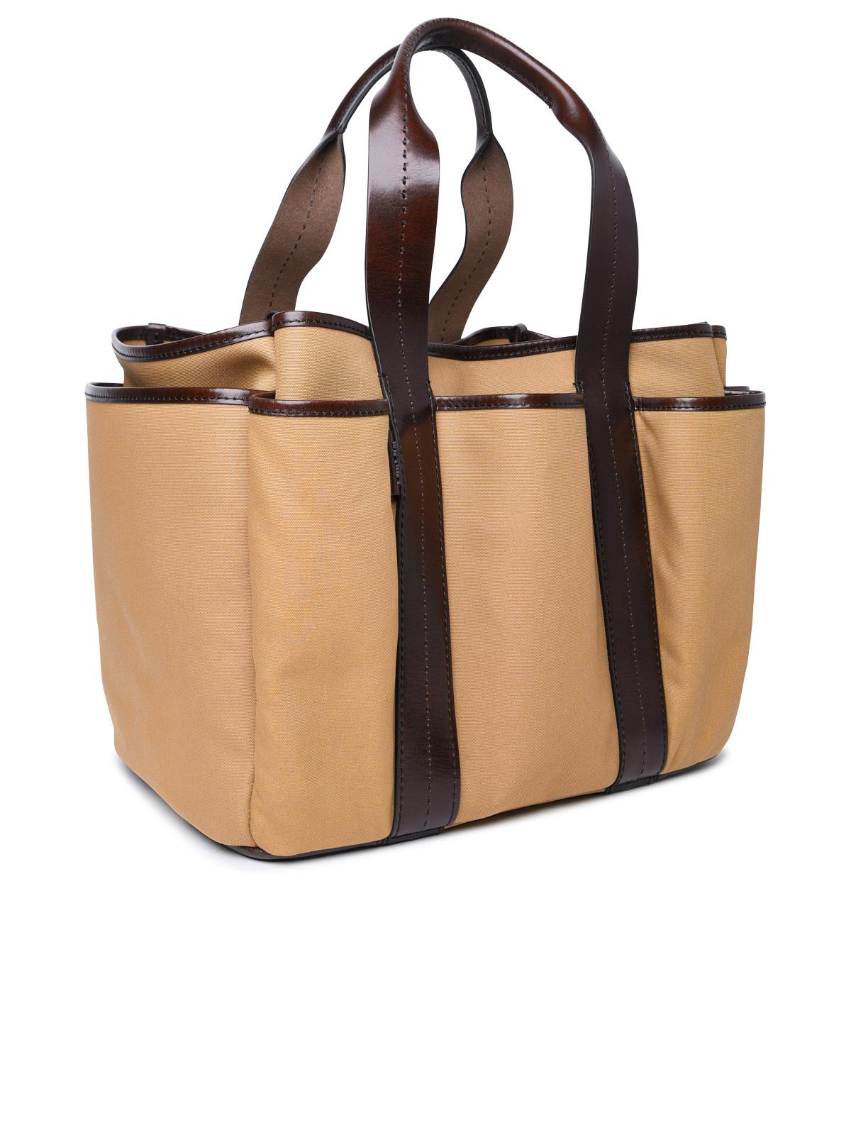 Max Mara 'Giardiniera' Brown Cotton Bag Woman