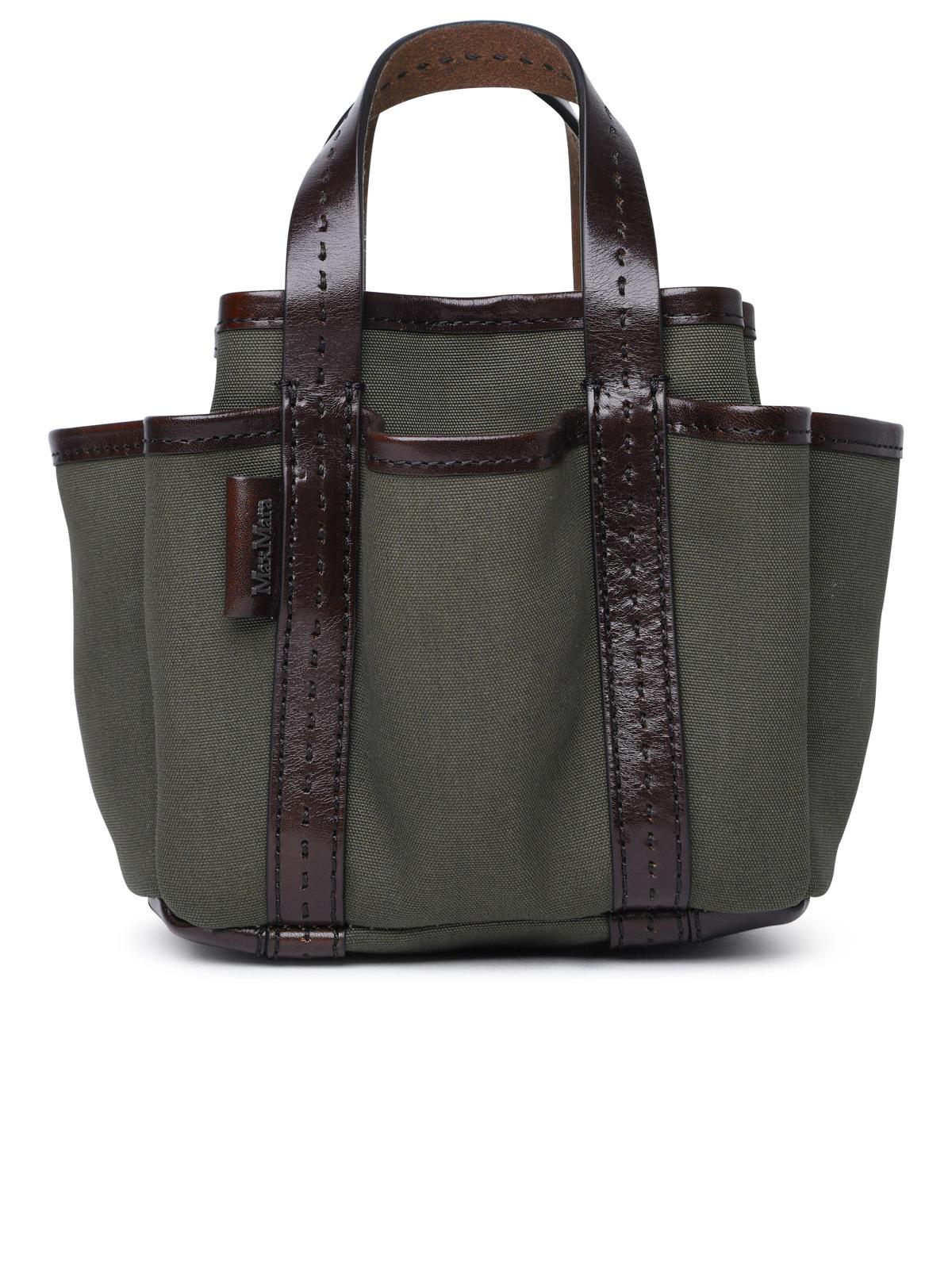 Max Mara 'Giardiniera' Mini Bag In Green Cotton Woman