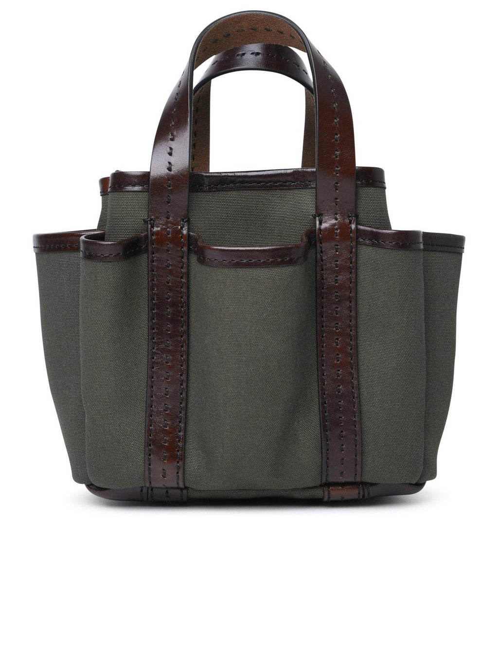 Max Mara 'Giardiniera' Mini Bag In Green Cotton Woman