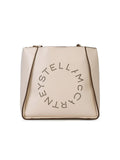 Stella Mccartney White 'Alter Mat' Logo Shoulder Bag Woman
