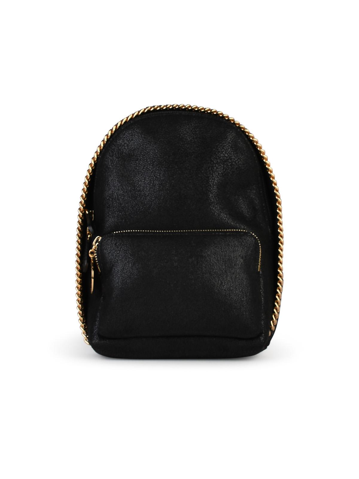 Stella Mccartney Black Eco-Leather Backpack Woman