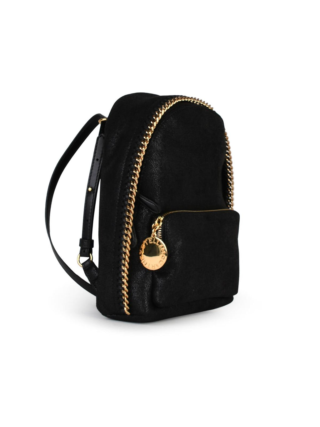 Stella Mccartney Black Eco-Leather Backpack Woman