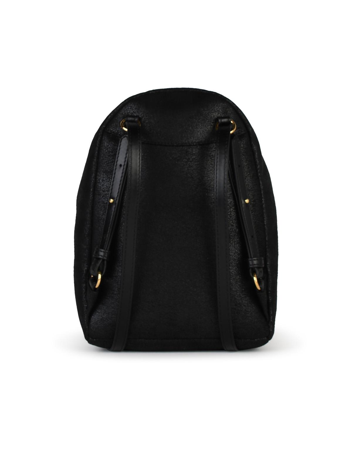 Stella Mccartney Black Eco-Leather Backpack Woman