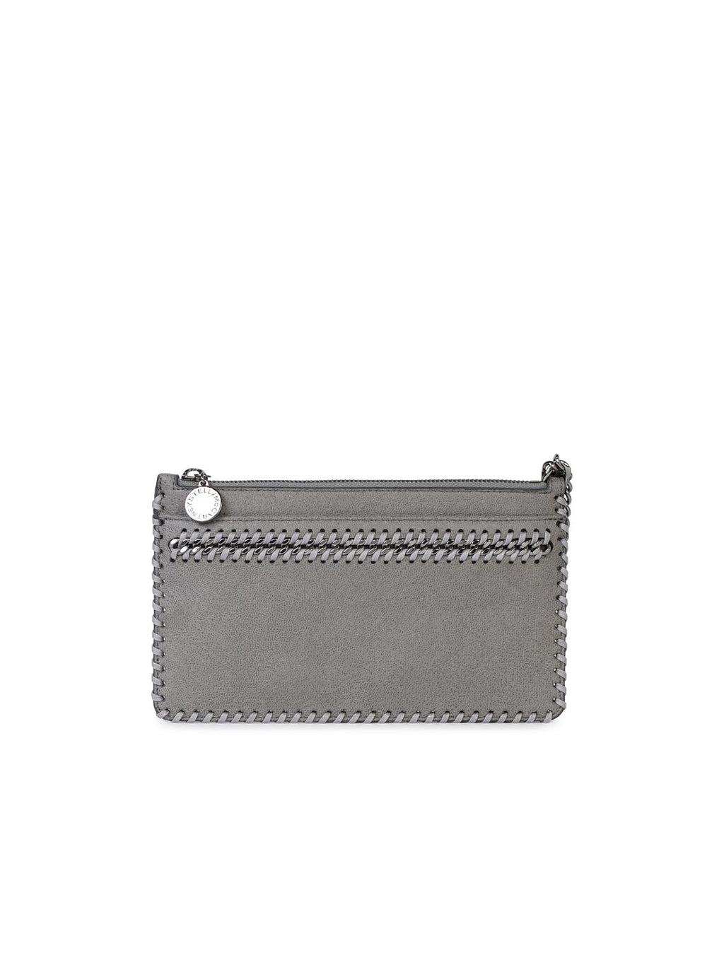 Stella Mccartney 'Falabella' Mini Clutch Bag In Grey Recycled Polyester Woman