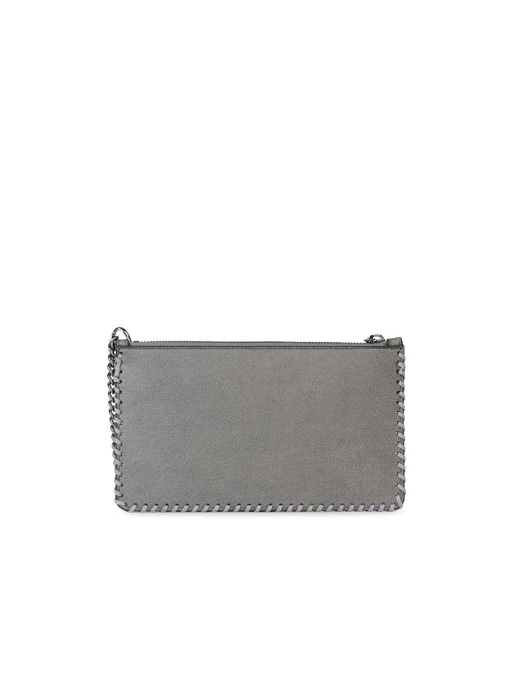 Stella Mccartney 'Falabella' Mini Clutch Bag In Grey Recycled Polyester Woman