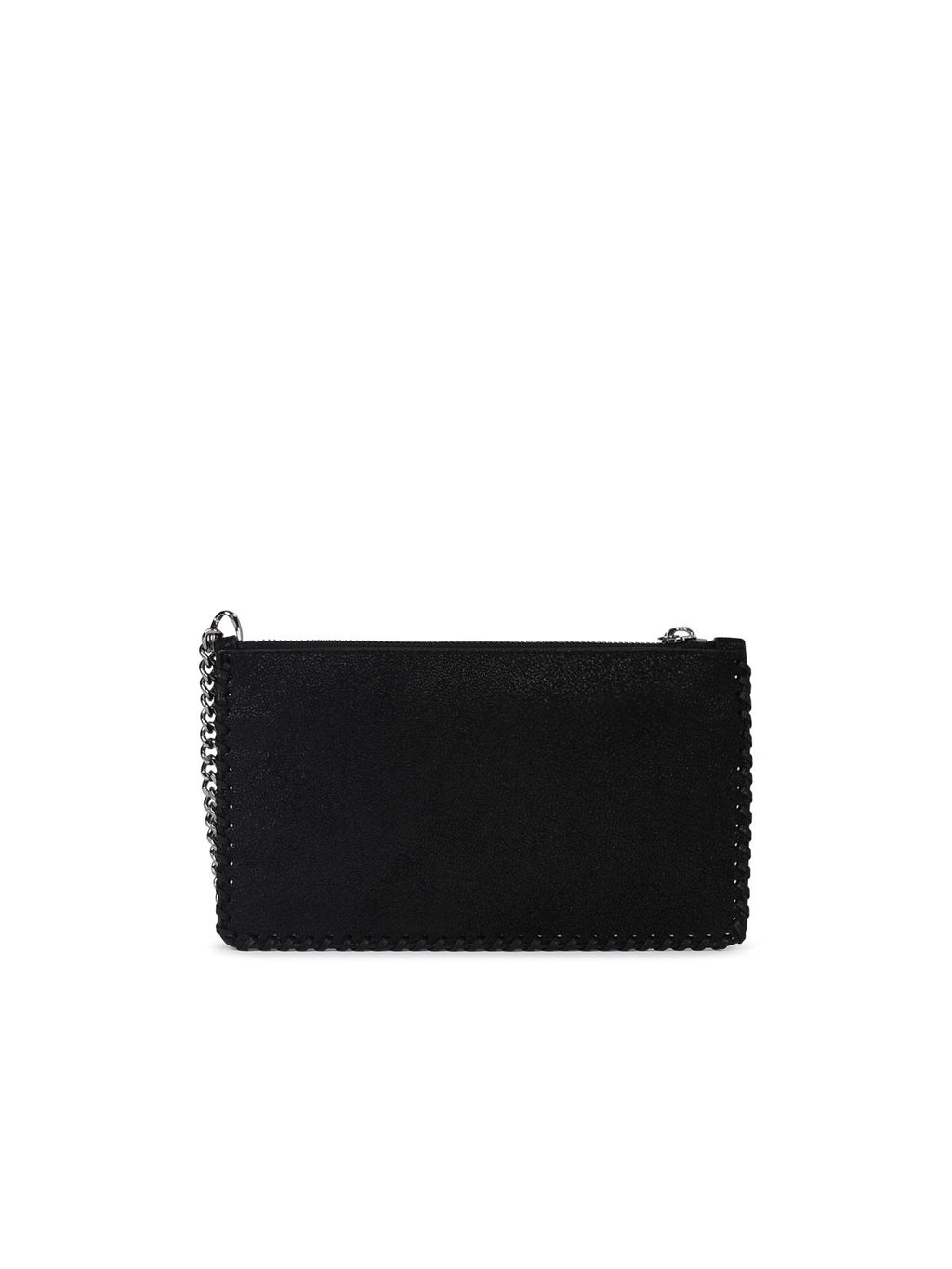 Stella Mccartney 'Falabella' Mini Clutch Bag In Black Recycled Polyester Woman