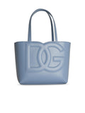 Dolce & Gabbana 'Shopping' Light Blue Leather Bag Woman