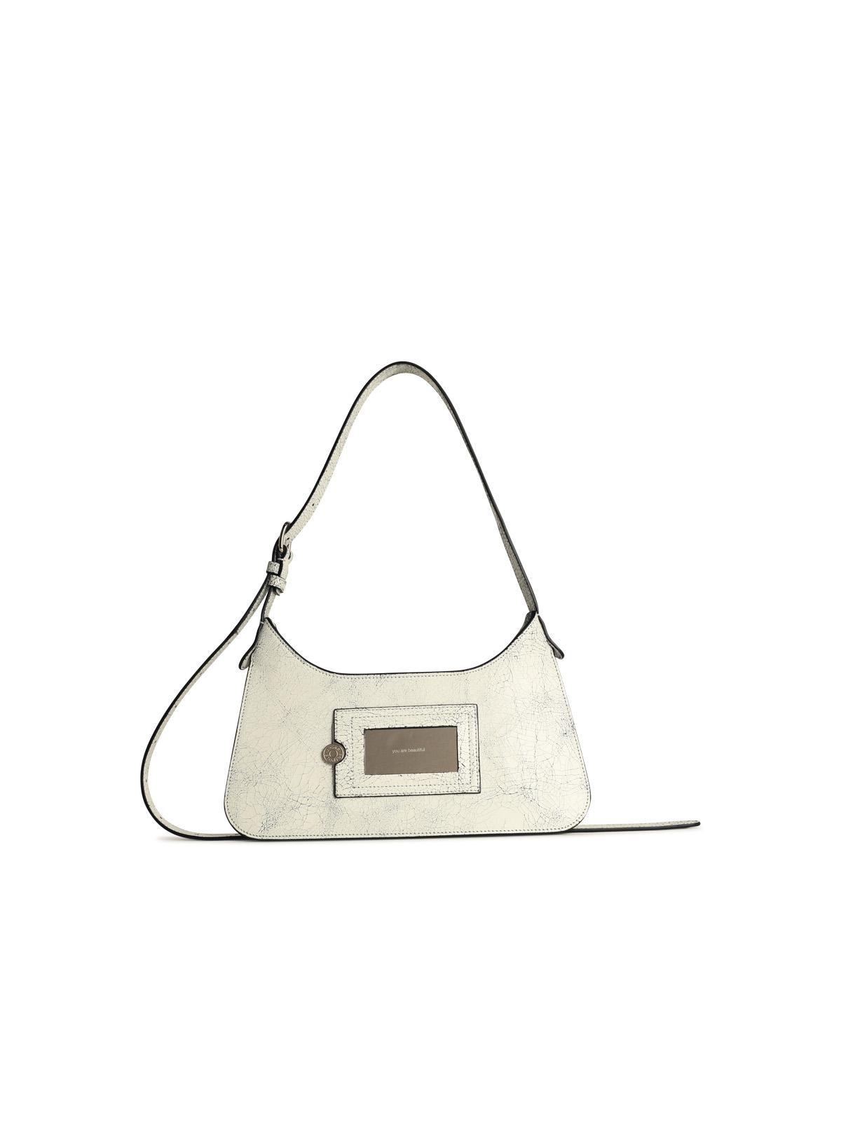 Acne Studios White Leather Bag Woman