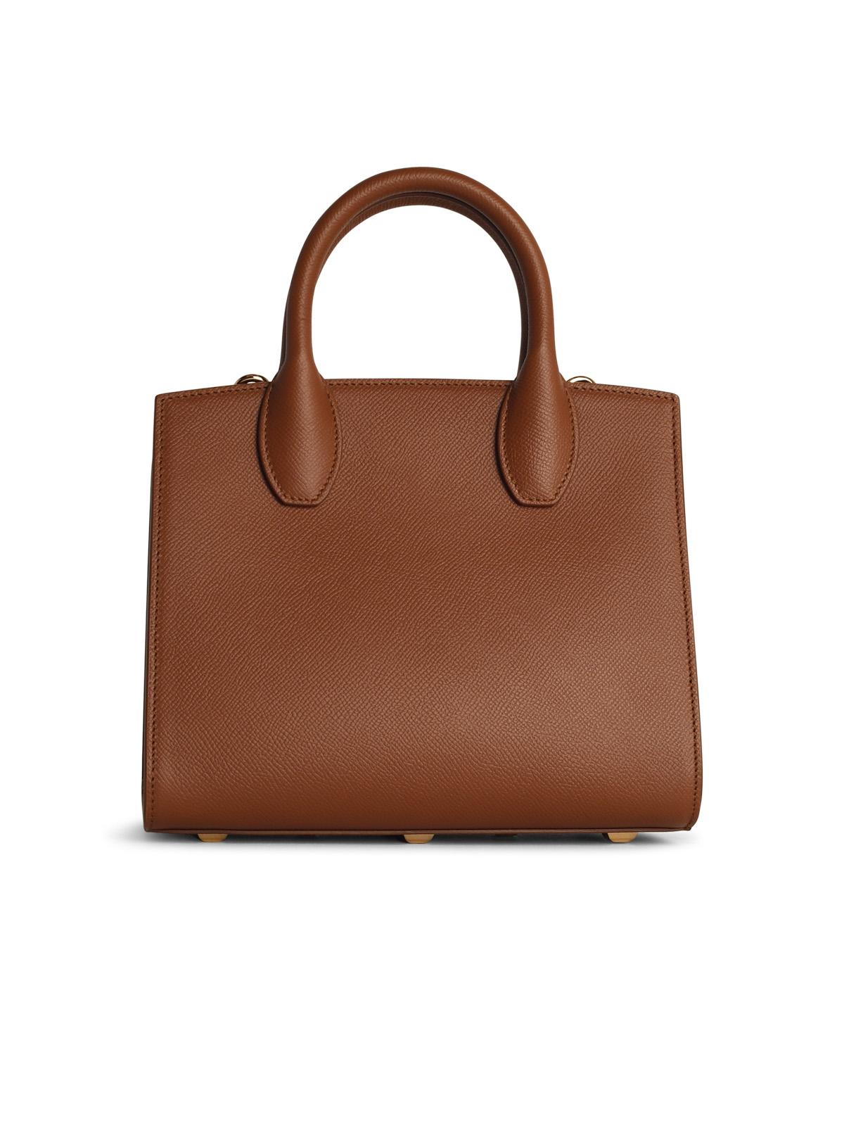 Salvatore Ferragamo 'Box' Mini Bag In Brown Leather Woman
