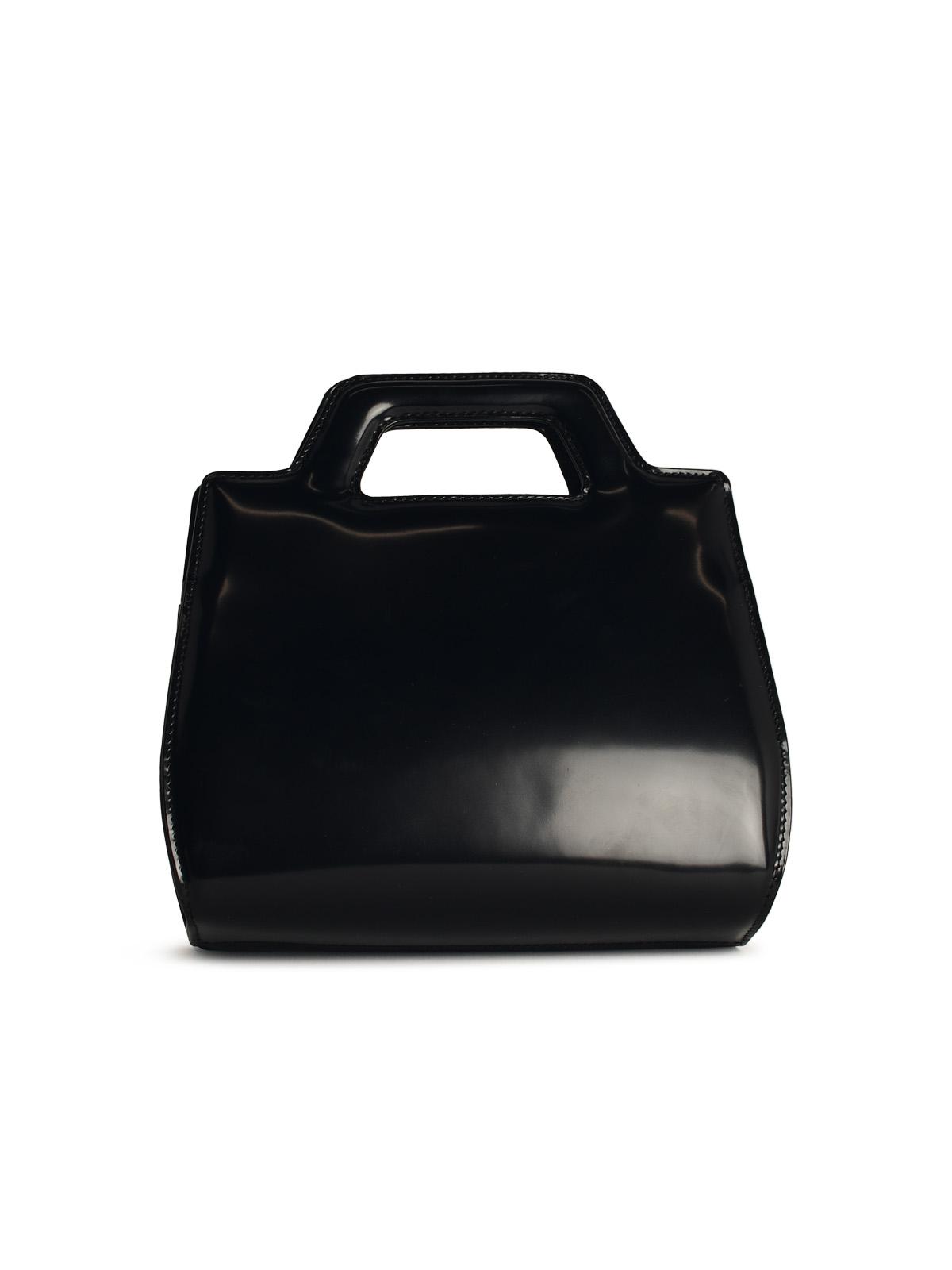 Salvatore Ferragamo 'Wanda' Black Shiny Leather Bag Woman