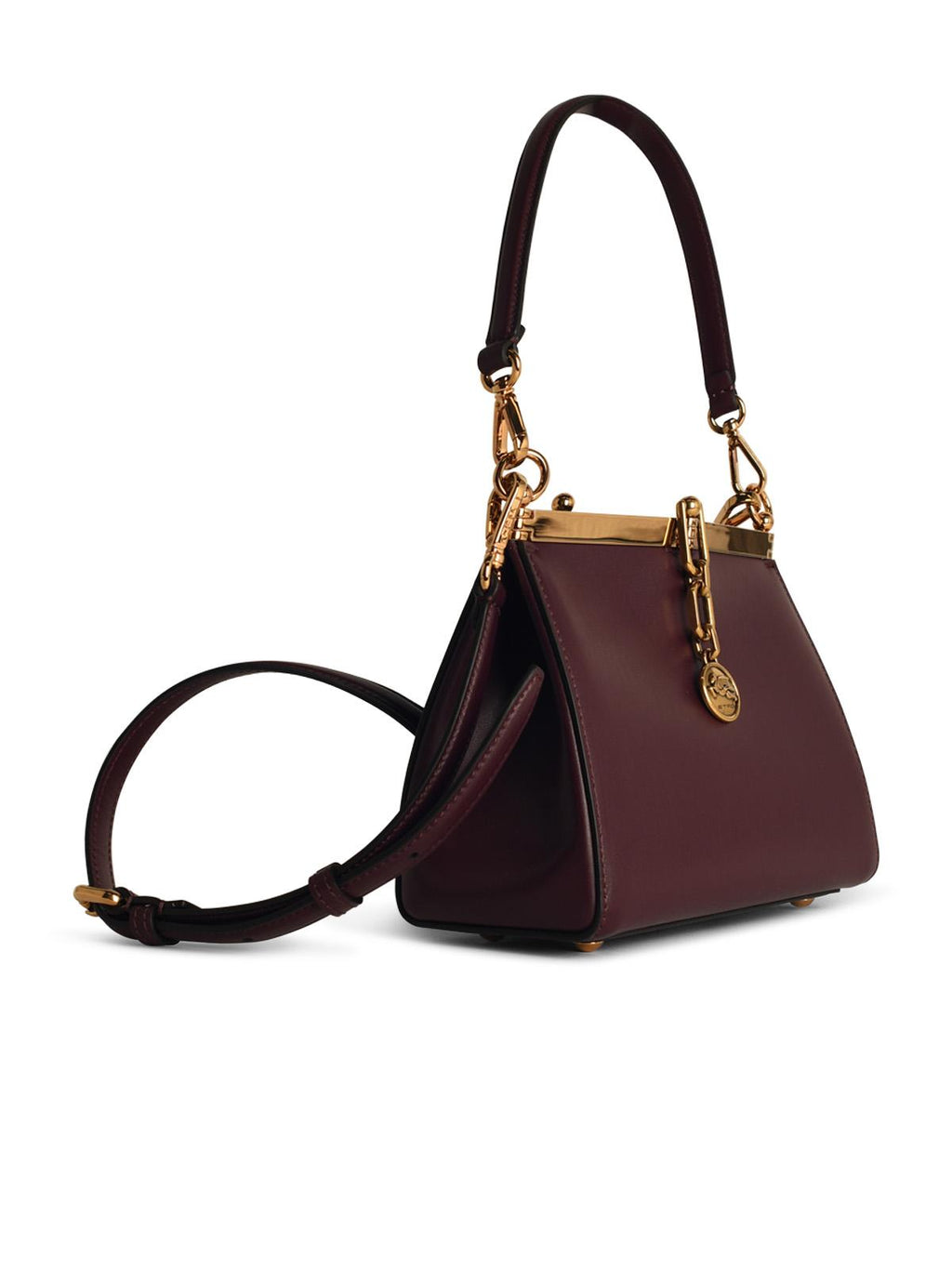 Etro Small 'Vela' Burgundy Leather Bag Woman