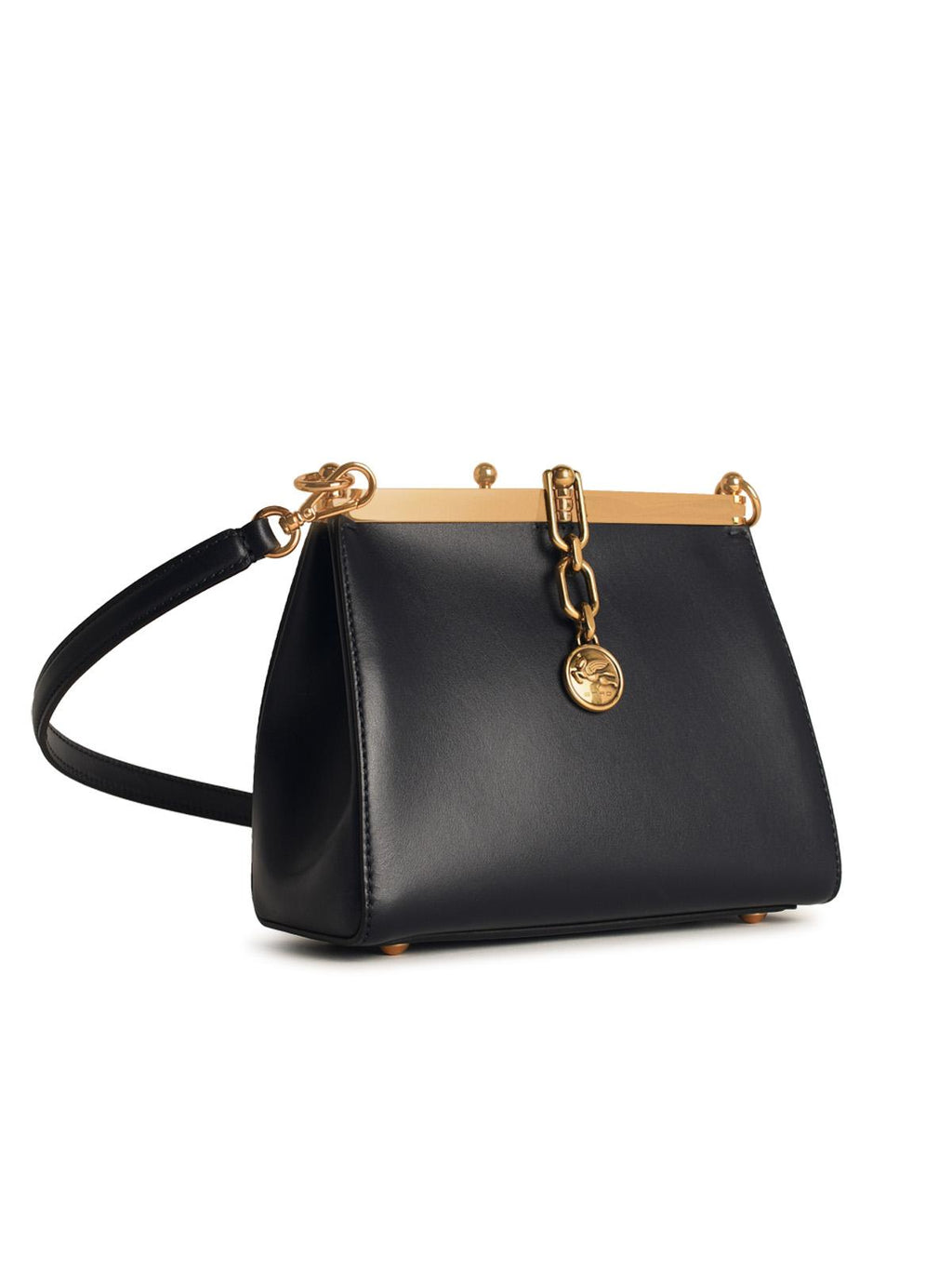 Etro 'Vela' Small Blue Smooth Leather Bag Woman