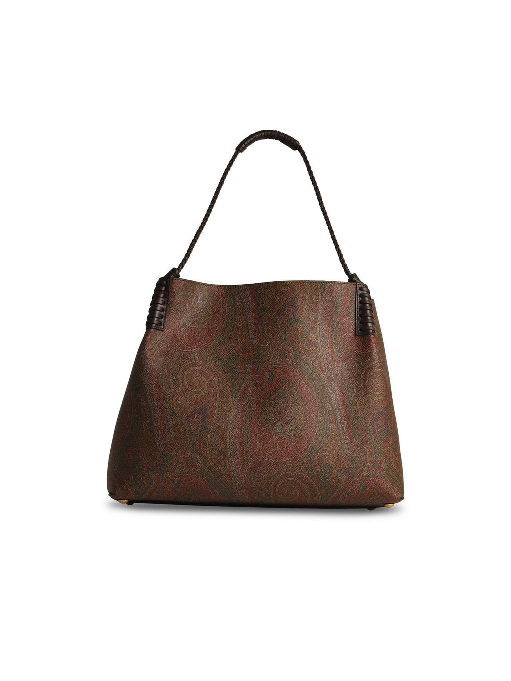 Etro 'Arnica' Brown Cotton Blend Bag Woman