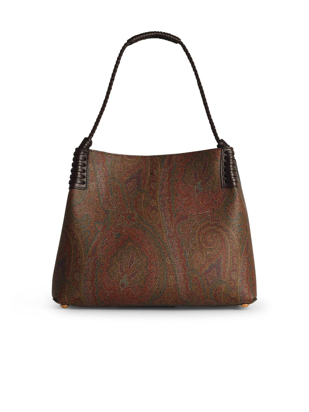 Etro Small 'Arnica' Brown Cotton Blend Bag Woman