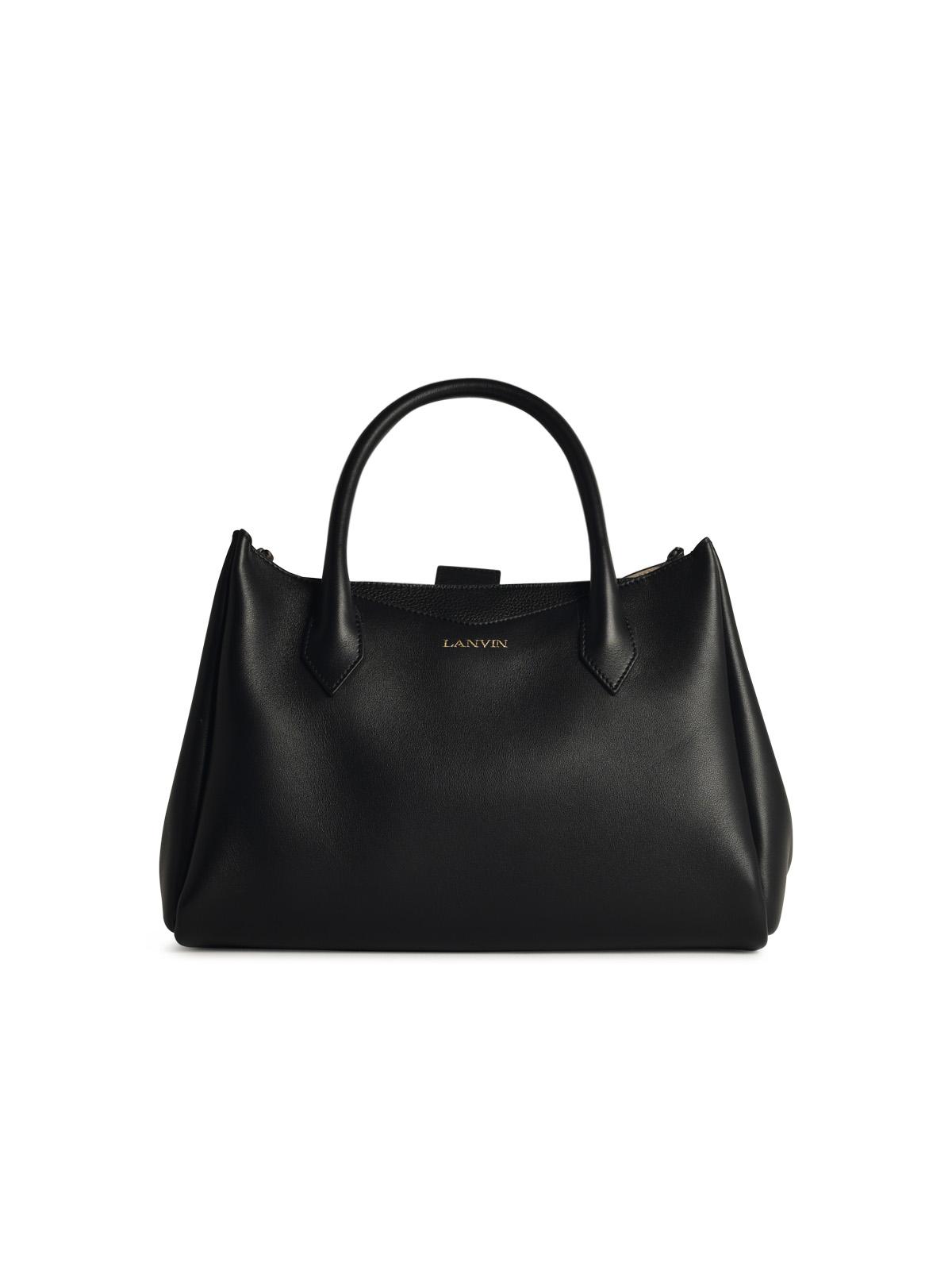 Lanvin Black Leather Bag Woman