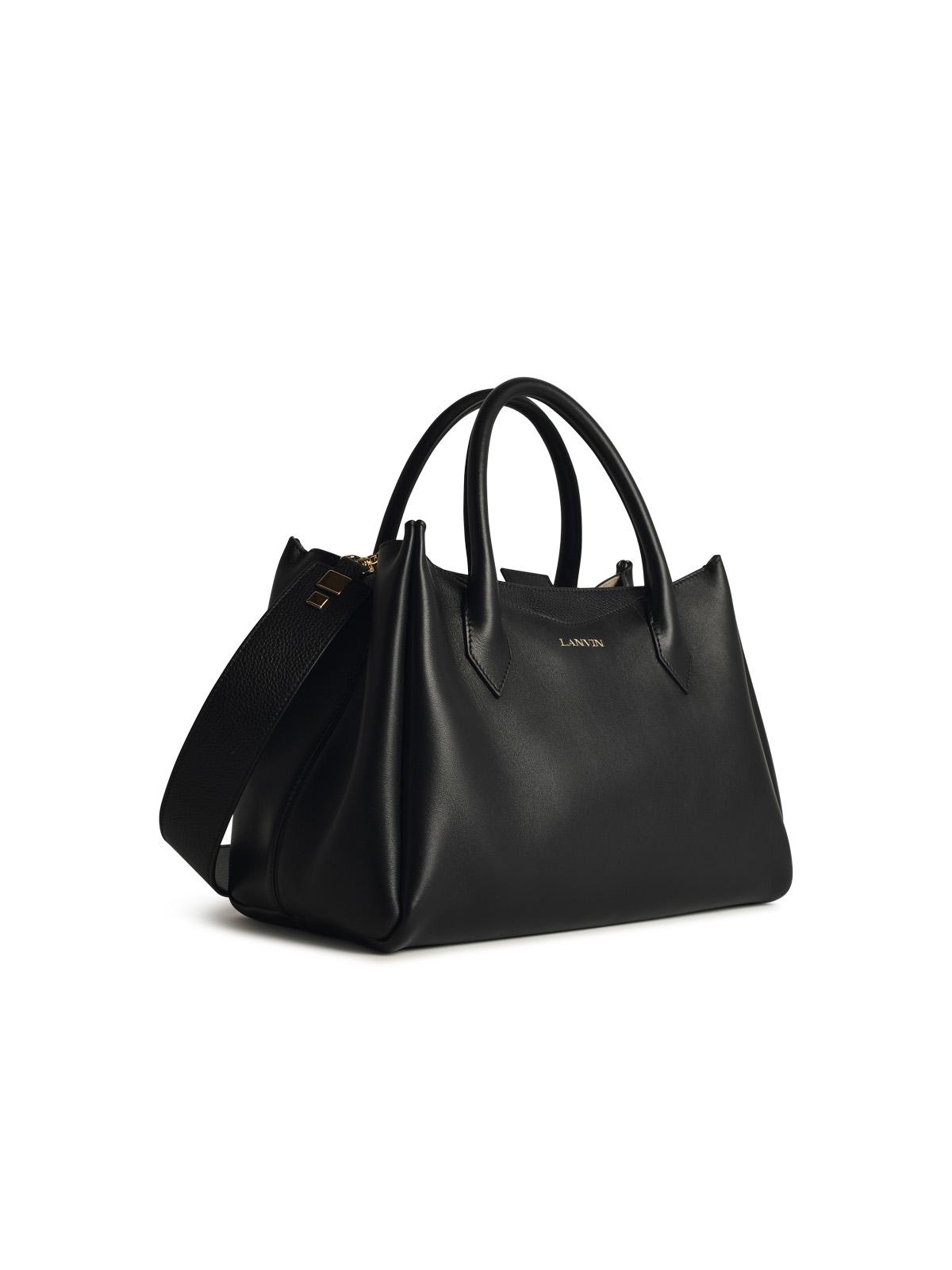 Lanvin Black Leather Bag Woman