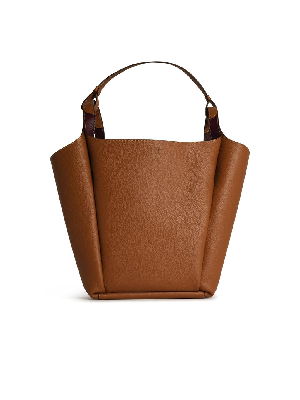 Tod's Medium Bucket Bag In Brown Leather Woman