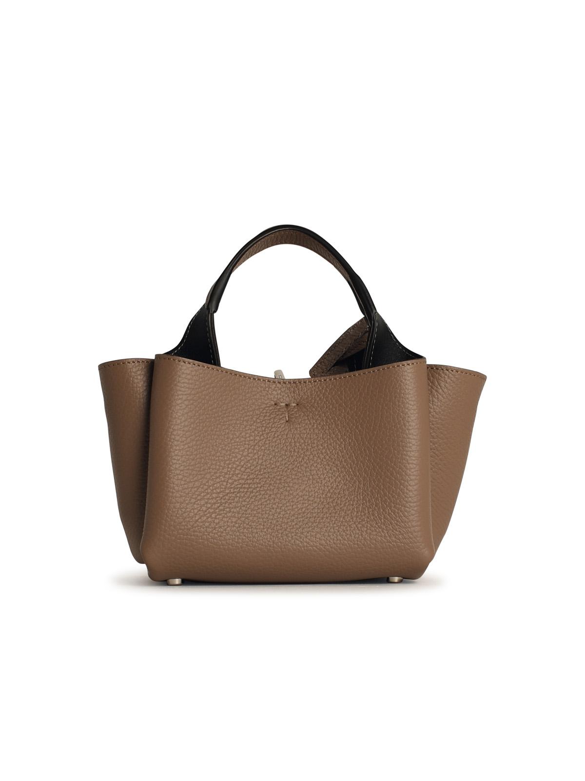 Tod's Micro Bag In Beige Leather Woman