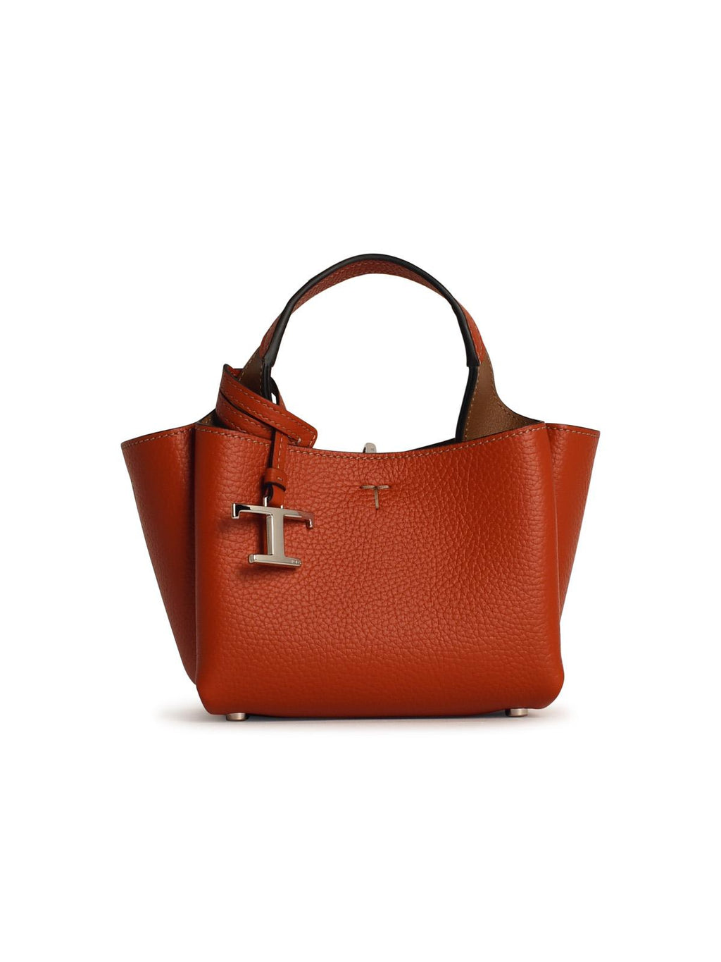 Tod's Orange Leather Micro Bag Woman