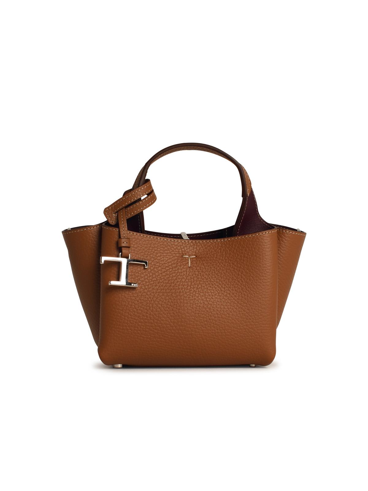 Tod's Micro Bag In Beige Leather Woman