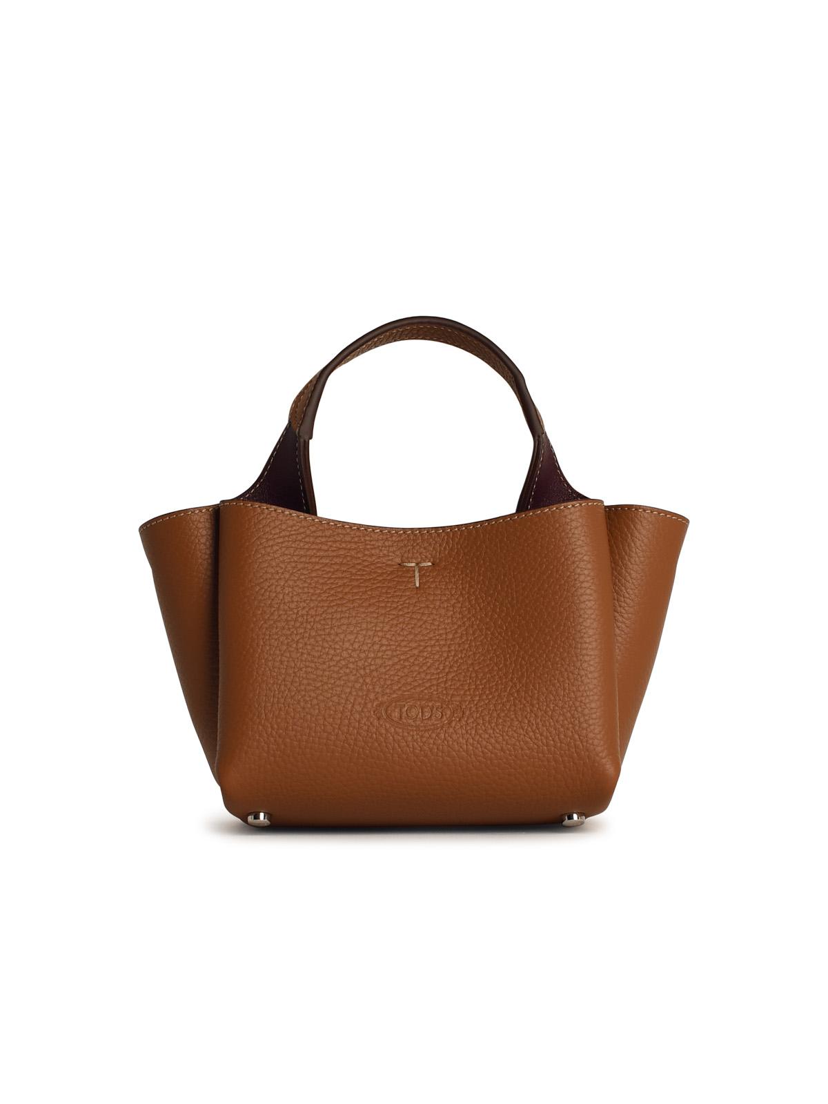 Tod's Micro Bag In Beige Leather Woman